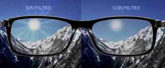 FILTRO SOLAR comprimido Máxima protección solar UV400 en cristales graduados transparentes para salud ocular