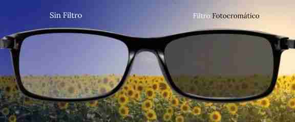filtro fotocromatico Lentes inteligentes Transitions para protección solar en exteriores y montaña en Náquera