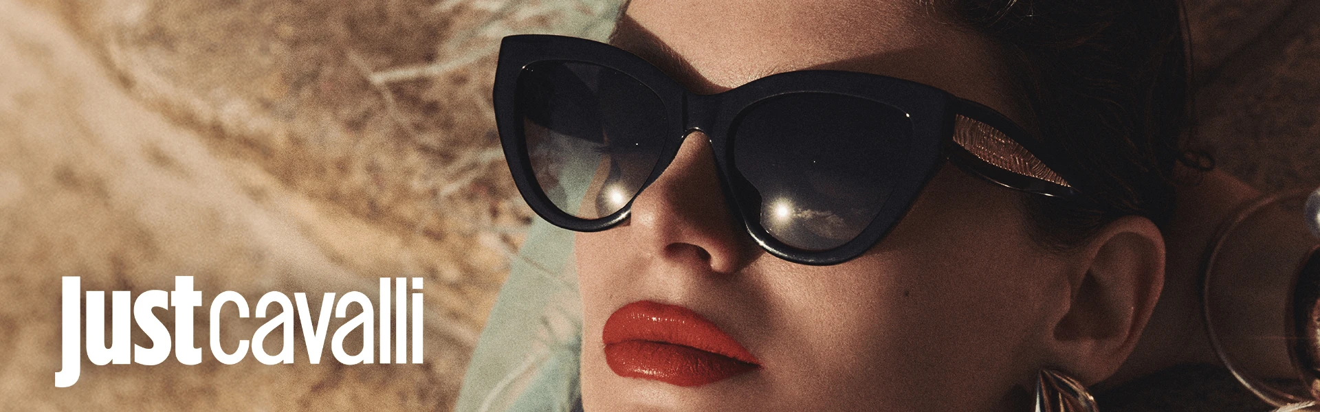 JUSTCAVALLI-E Gafas de diseño audaz y animal print Just Cavalli originales.
