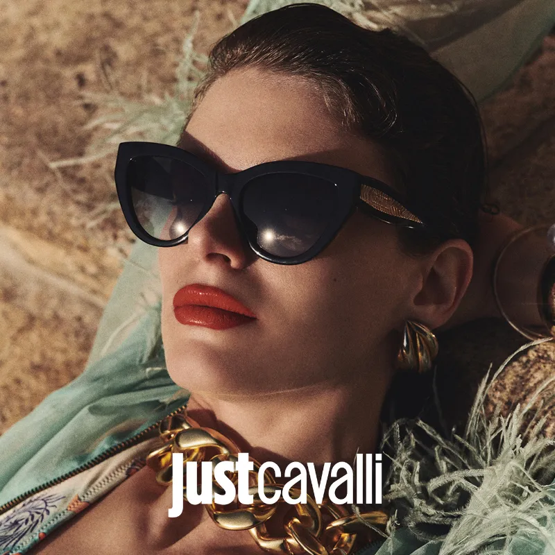 JUSTCAVALLI-M Gafas de diseño audaz y animal print Just Cavalli originales.