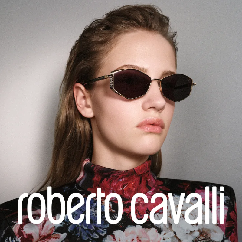 PORTADA SOL MOVIL ROBERTO CAVALLI Modelo Con gafas de Sol Roberto Cavalli disponibles en Visual Quality Group.